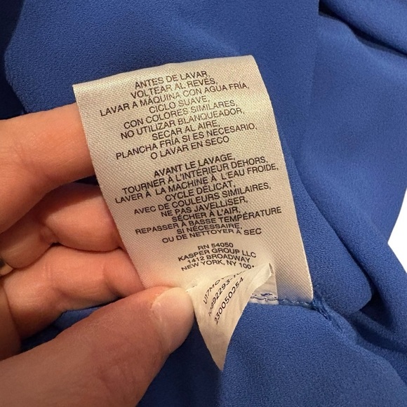 Jones New York Blue Blouse - Picture 6 of 9